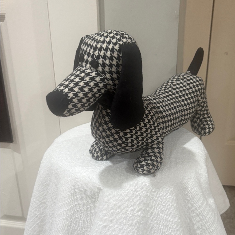 Houndstooth Dog Plush